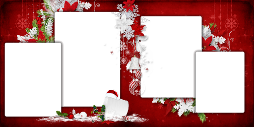 Picture Frame Christmas Red Free Transparent Image HQ Transparent PNG Image