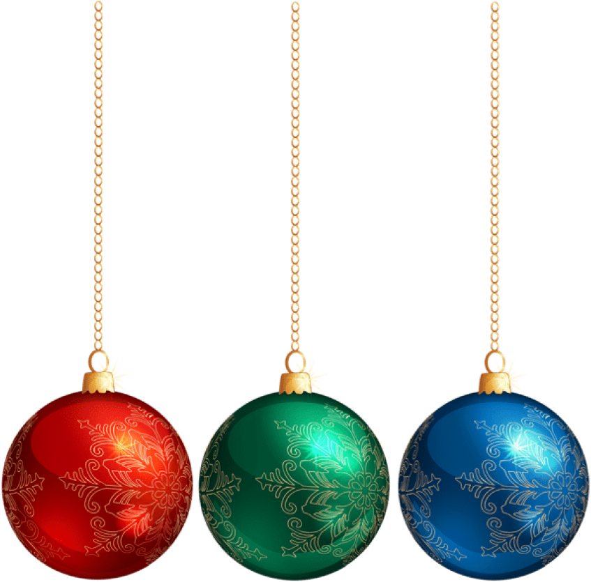 Christmas Ornaments Hanging PNG Free Photo Transparent PNG Image