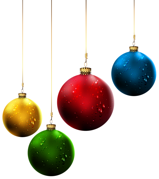 Christmas Ornaments Hanging Free HQ Image Transparent PNG Image