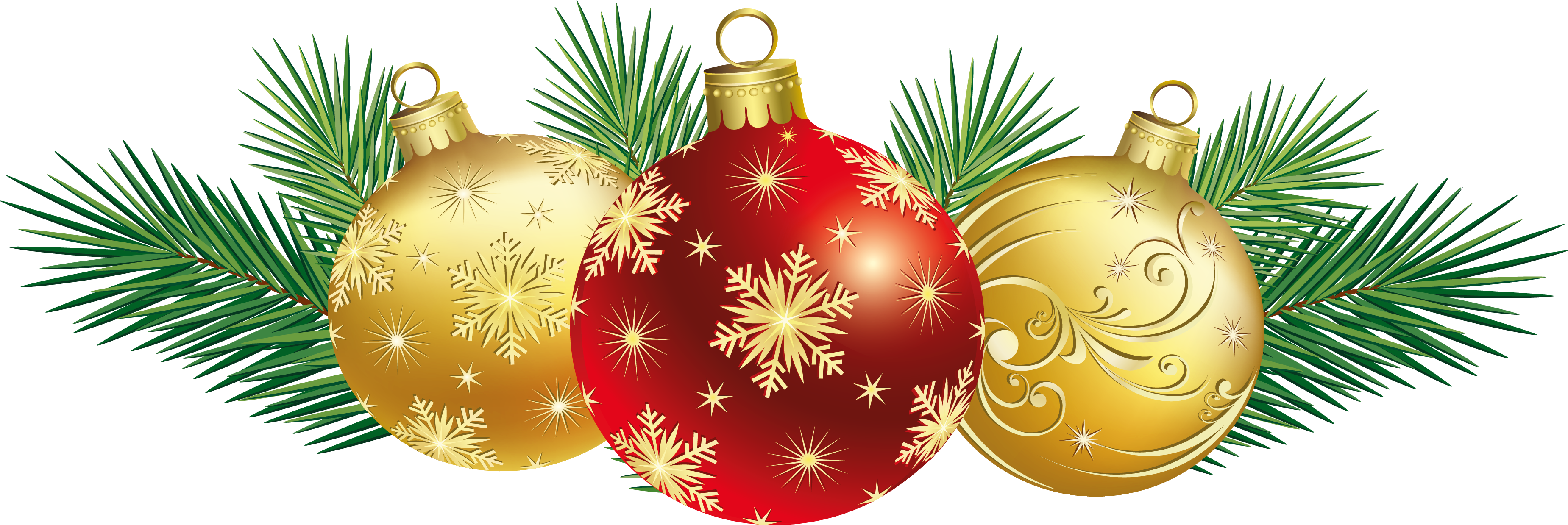 Ornaments Christmas Red Free Clipart HD Transparent PNG Image