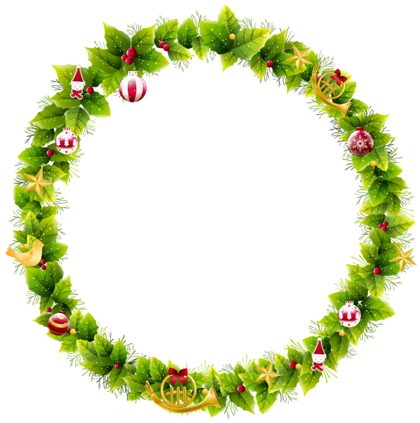 Frame Round Christmas PNG File HD Transparent PNG Image