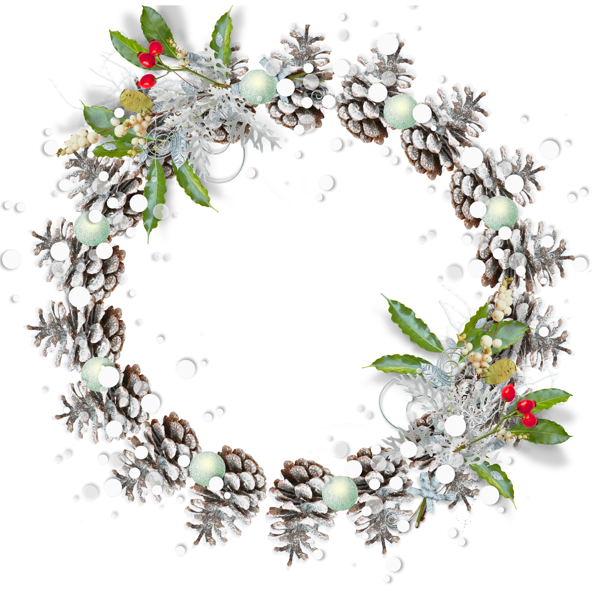 Frame Round Christmas Free HQ Image Transparent PNG Image