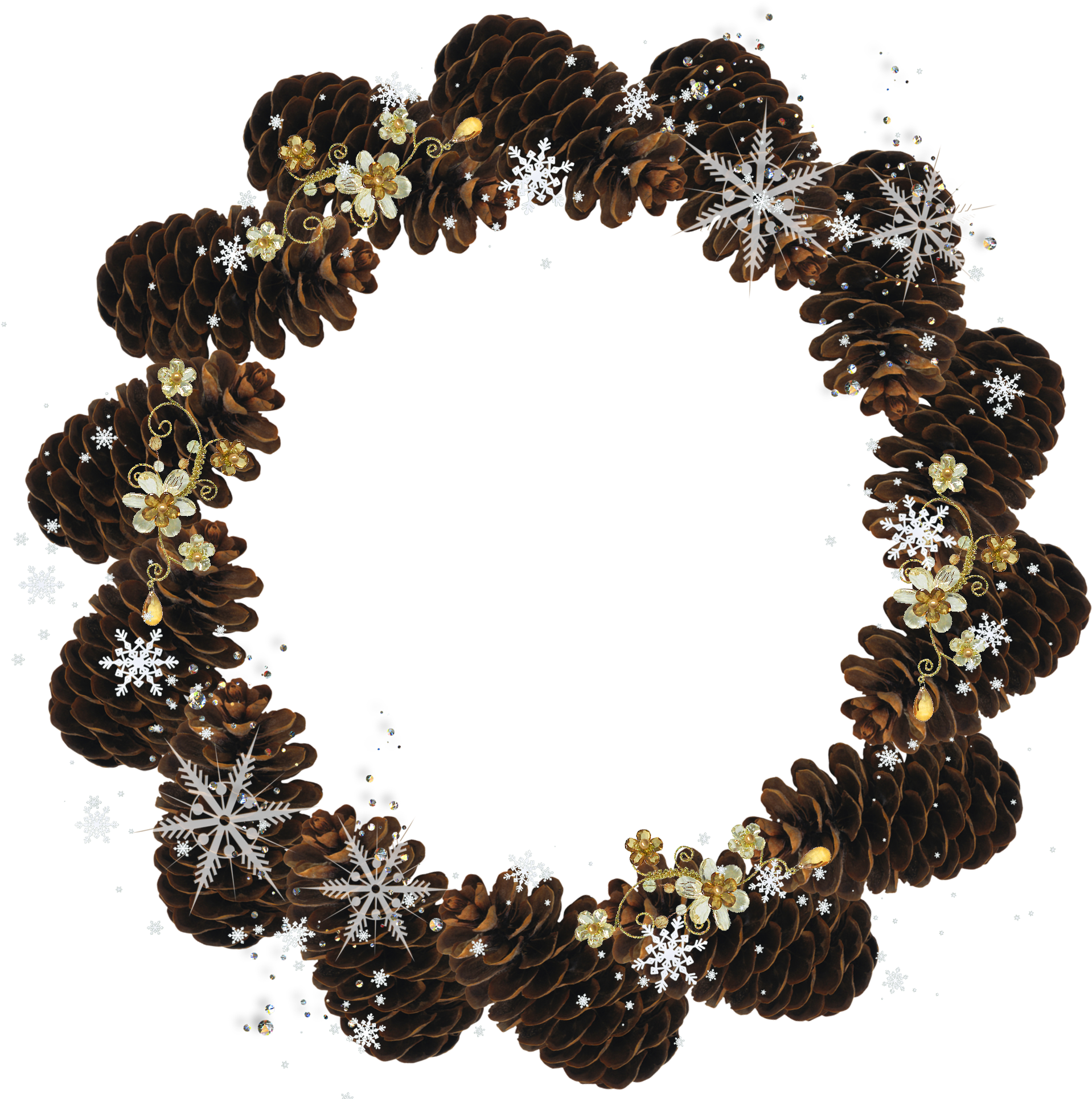 Frame Round Christmas Free HQ Image Transparent PNG Image