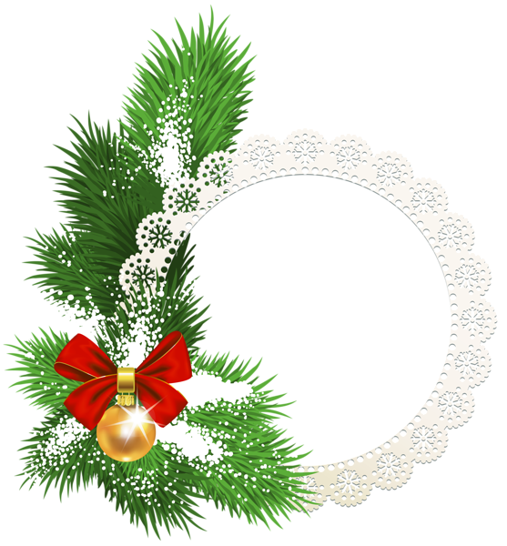 Frame Round Christmas Free Download PNG HQ Transparent PNG Image