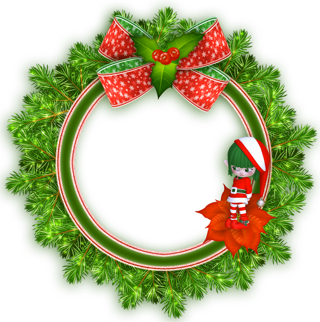 Frame Round Christmas Free Download PNG HD Transparent PNG Image