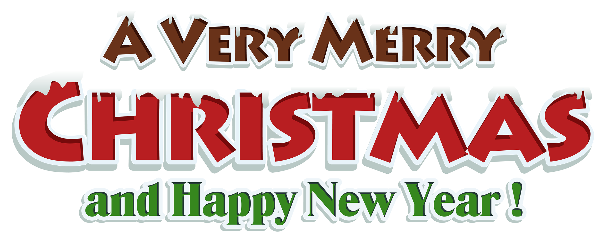 Text Christmas Happy Free HQ Image Transparent PNG Image