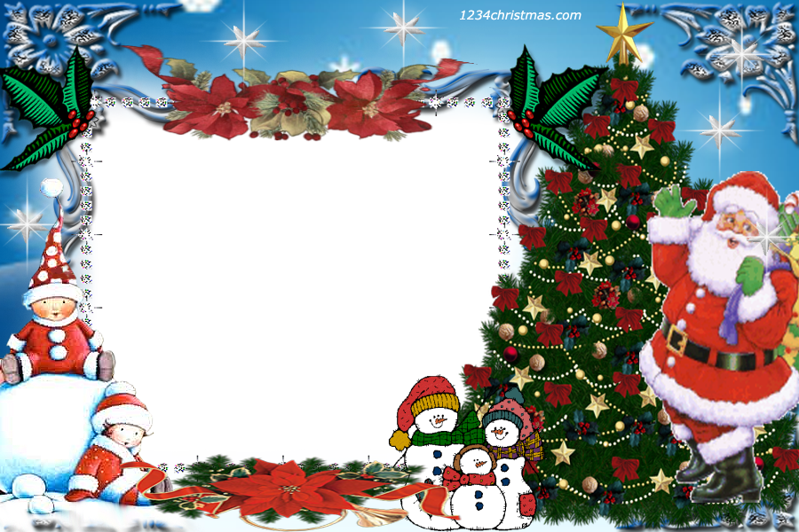 Frame Christmas Santa Download HQ Transparent PNG Image