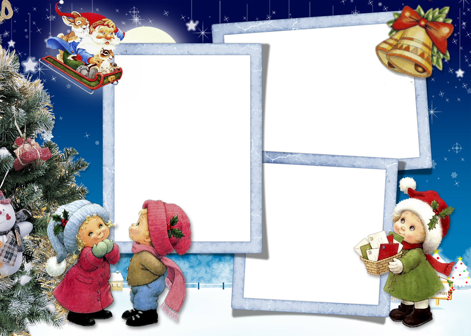 Frame Christmas Santa PNG Download Free Transparent PNG Image