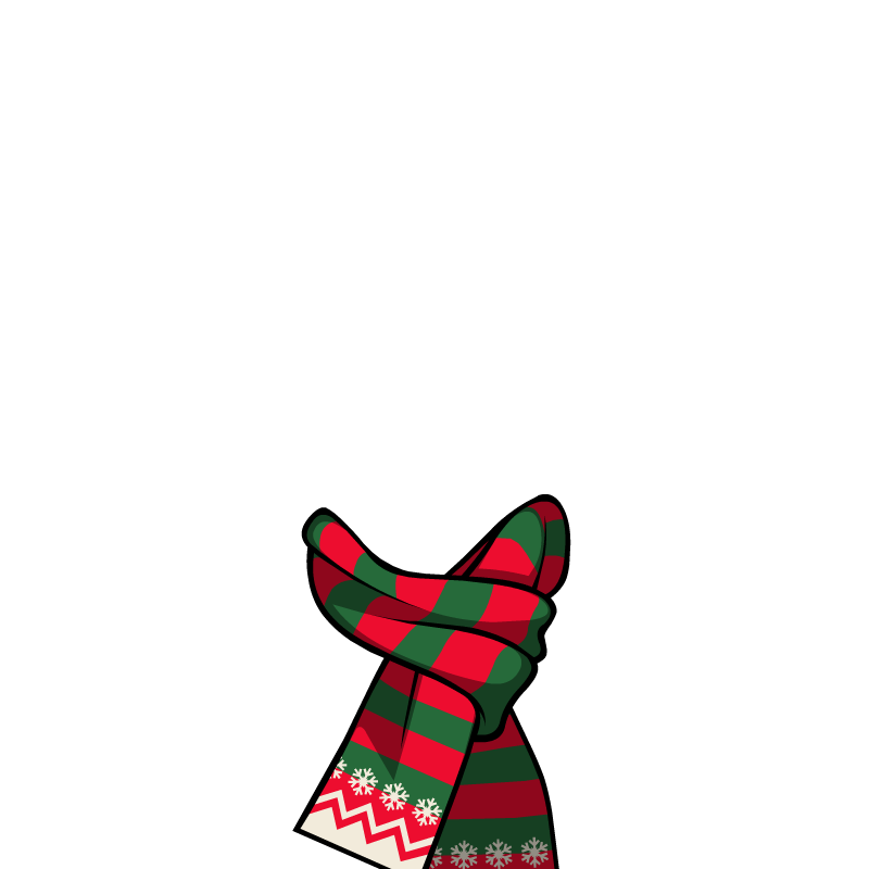 Christmas Scarf Free Clipart HQ Transparent PNG Image