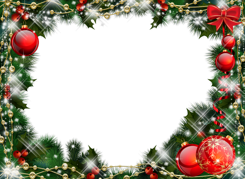 Picture Frame Christmas Ornaments Free Clipart HQ Transparent PNG Image