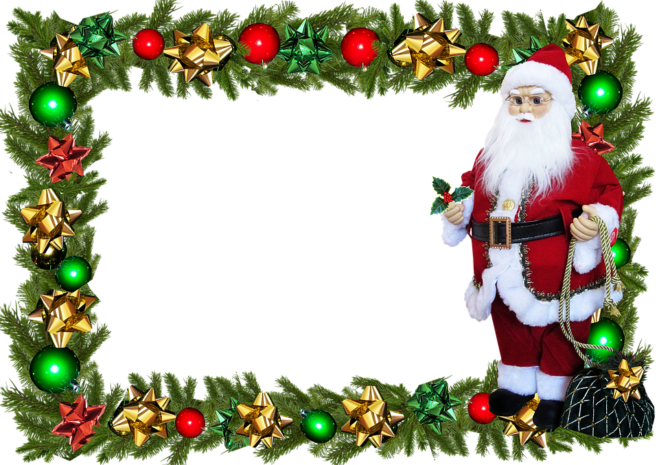 Frame Christmas Santa Download HQ Transparent PNG Image