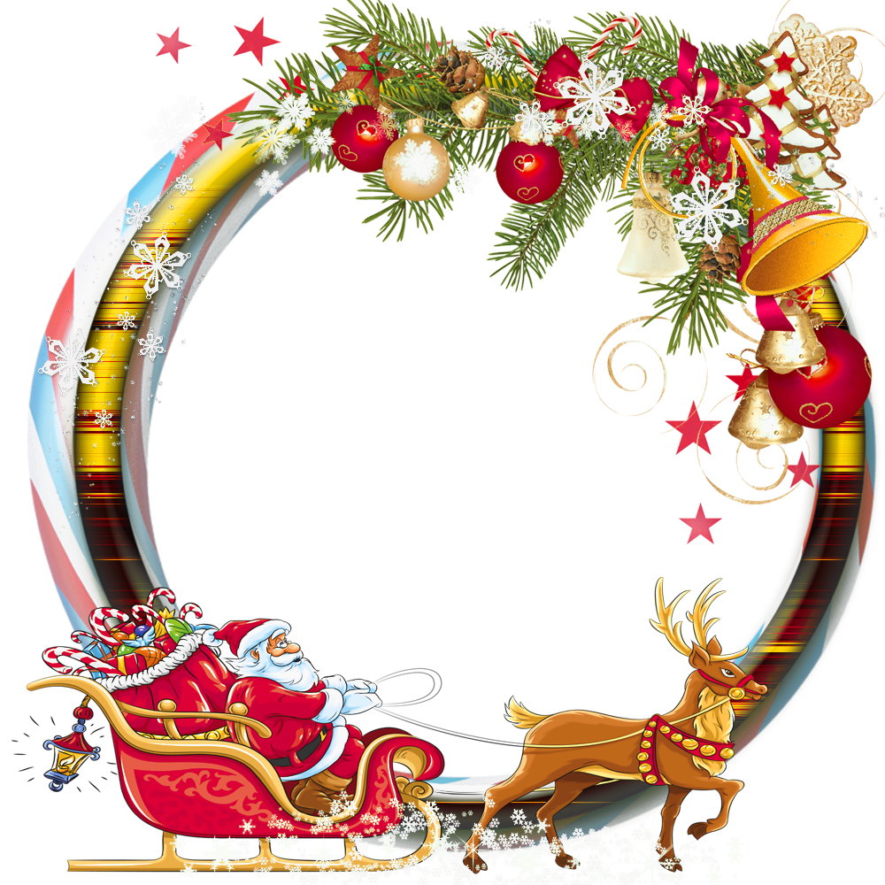 Frame Christmas Santa Download Free Image Transparent PNG Image