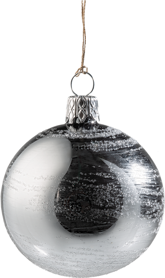 Bauble Photos Silver Christmas HD Image Free Transparent PNG Image