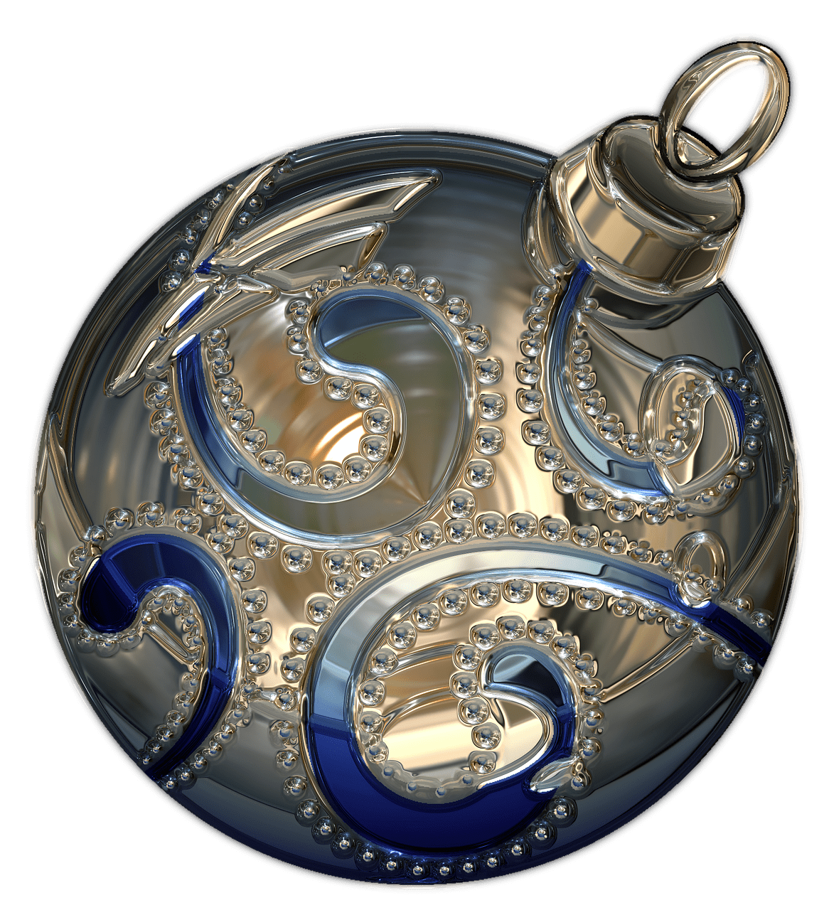 Bauble Picture Silver Christmas Download HD Transparent PNG Image