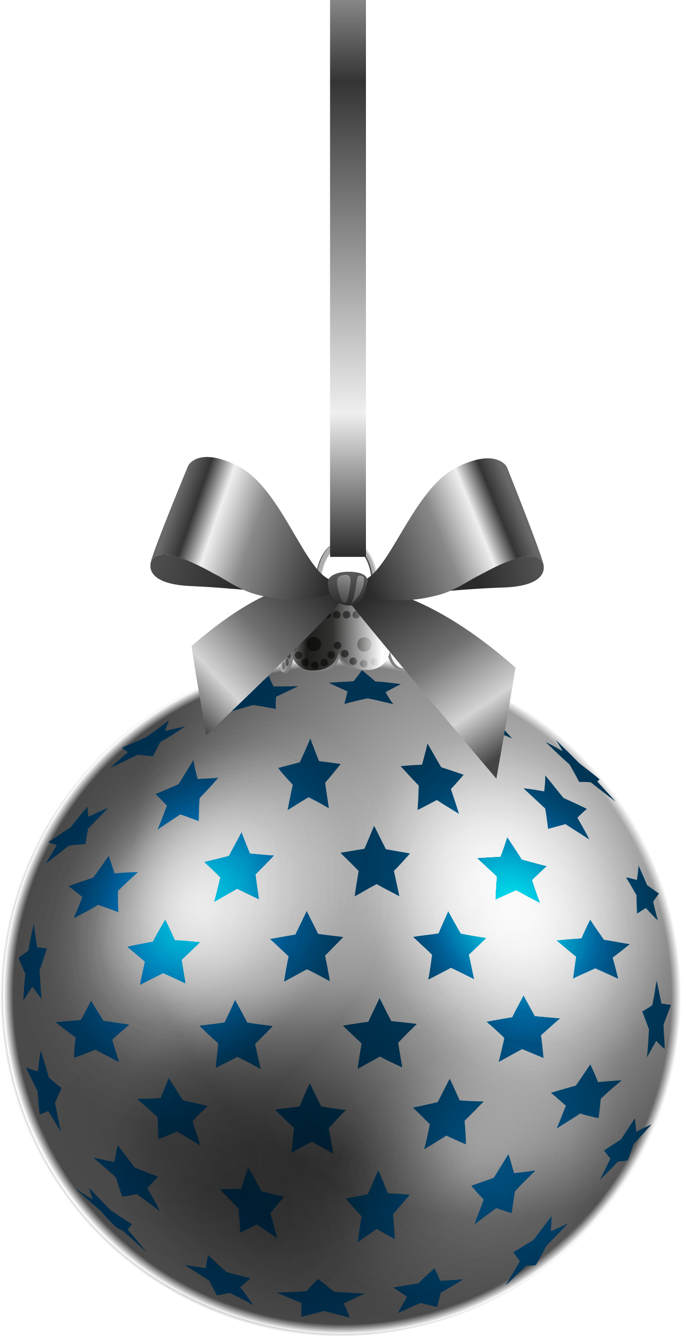 Silver Ornaments Christmas PNG Free Photo Transparent PNG Image