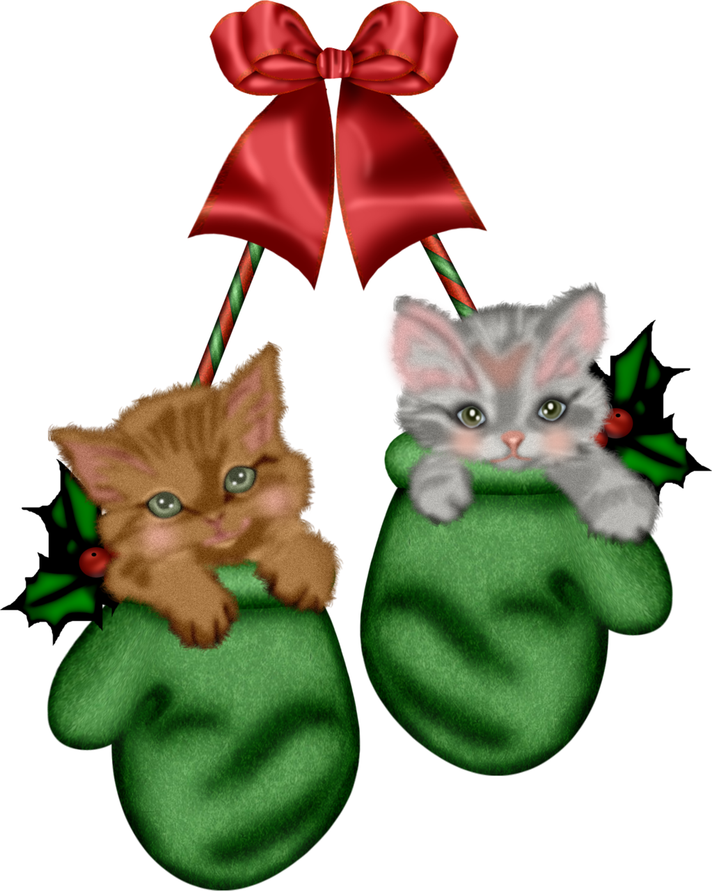 Vector Christmas Kitten Free Download PNG HD Transparent PNG Image