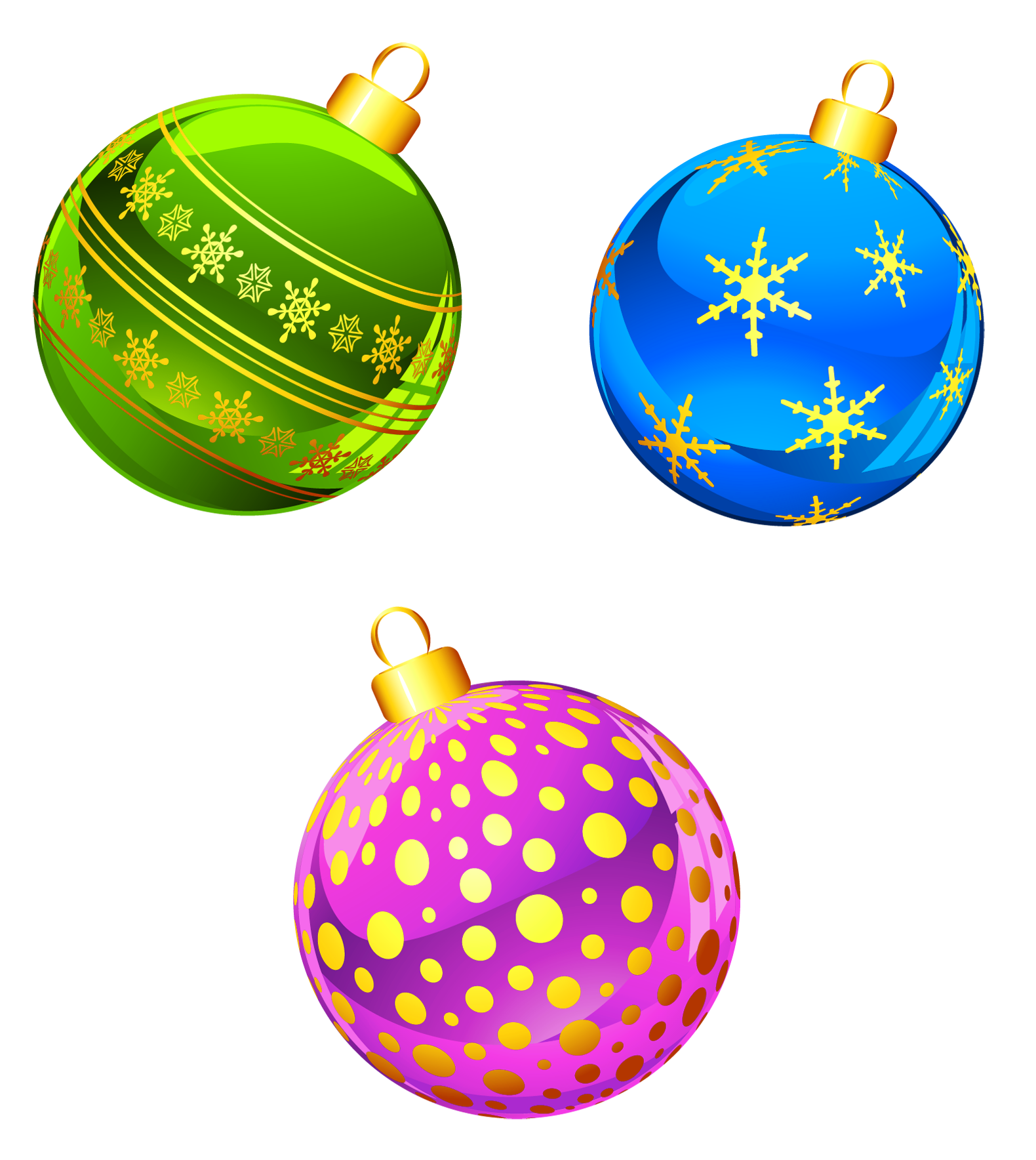 Ornaments Christmas Colorful HD Image Free Transparent PNG Image