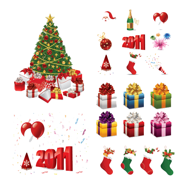 Christmas Elements Hd Transparent PNG Image