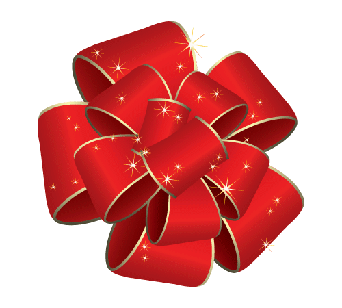 Christmas Bow Picture Transparent PNG Image