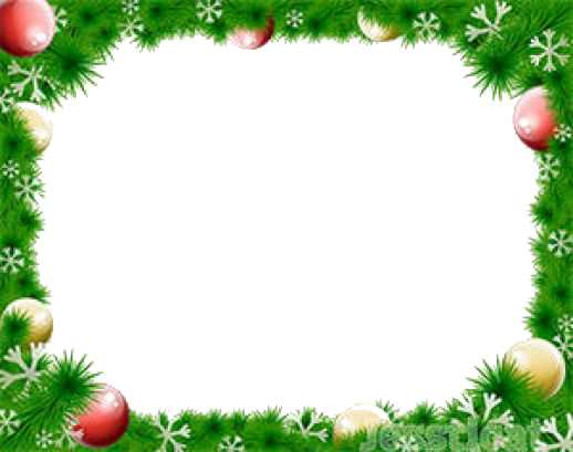 Christmas Border Free Download Transparent PNG Image