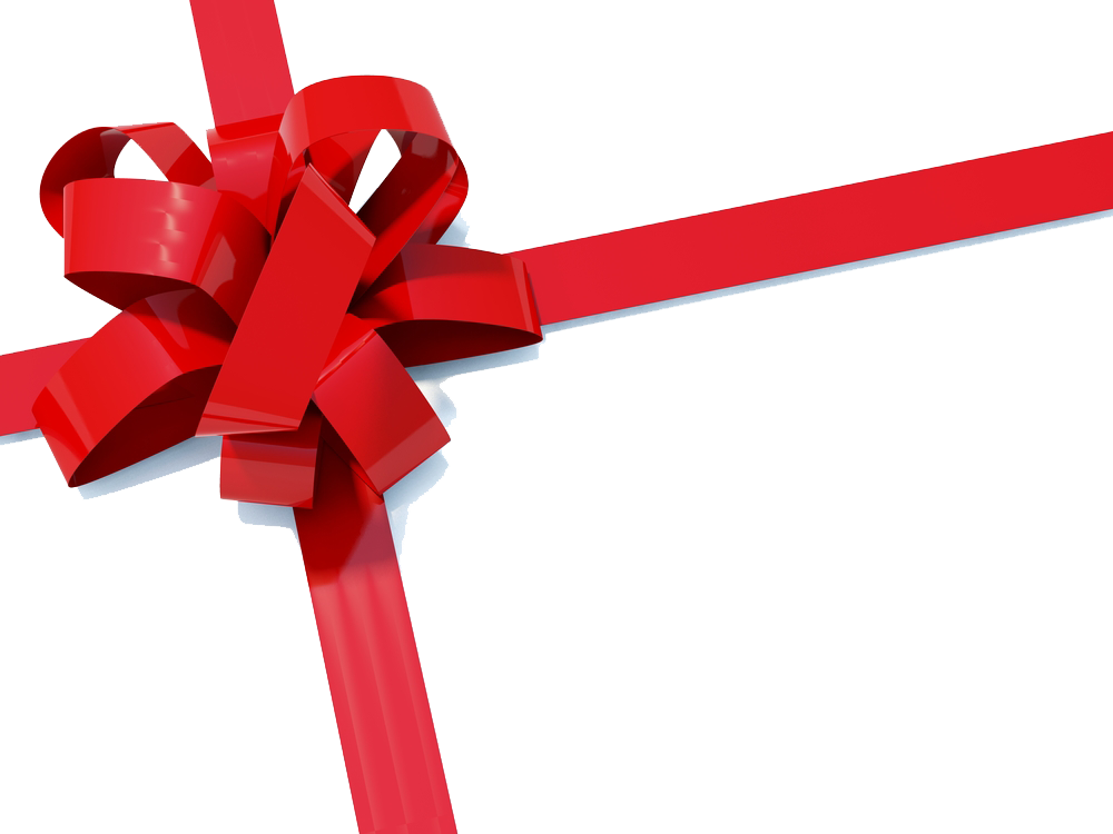 Christmas Bow Transparent Transparent PNG Image