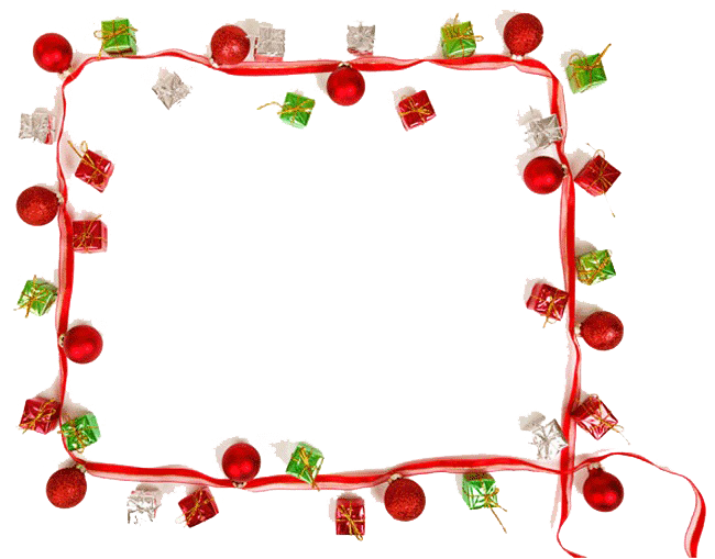 Christmas Border Picture Transparent PNG Image