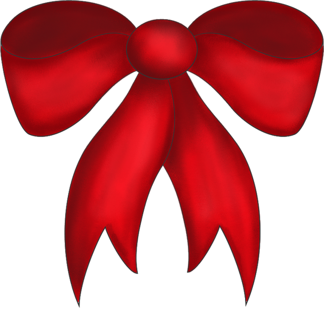 Christmas Bow Photo Transparent PNG Image