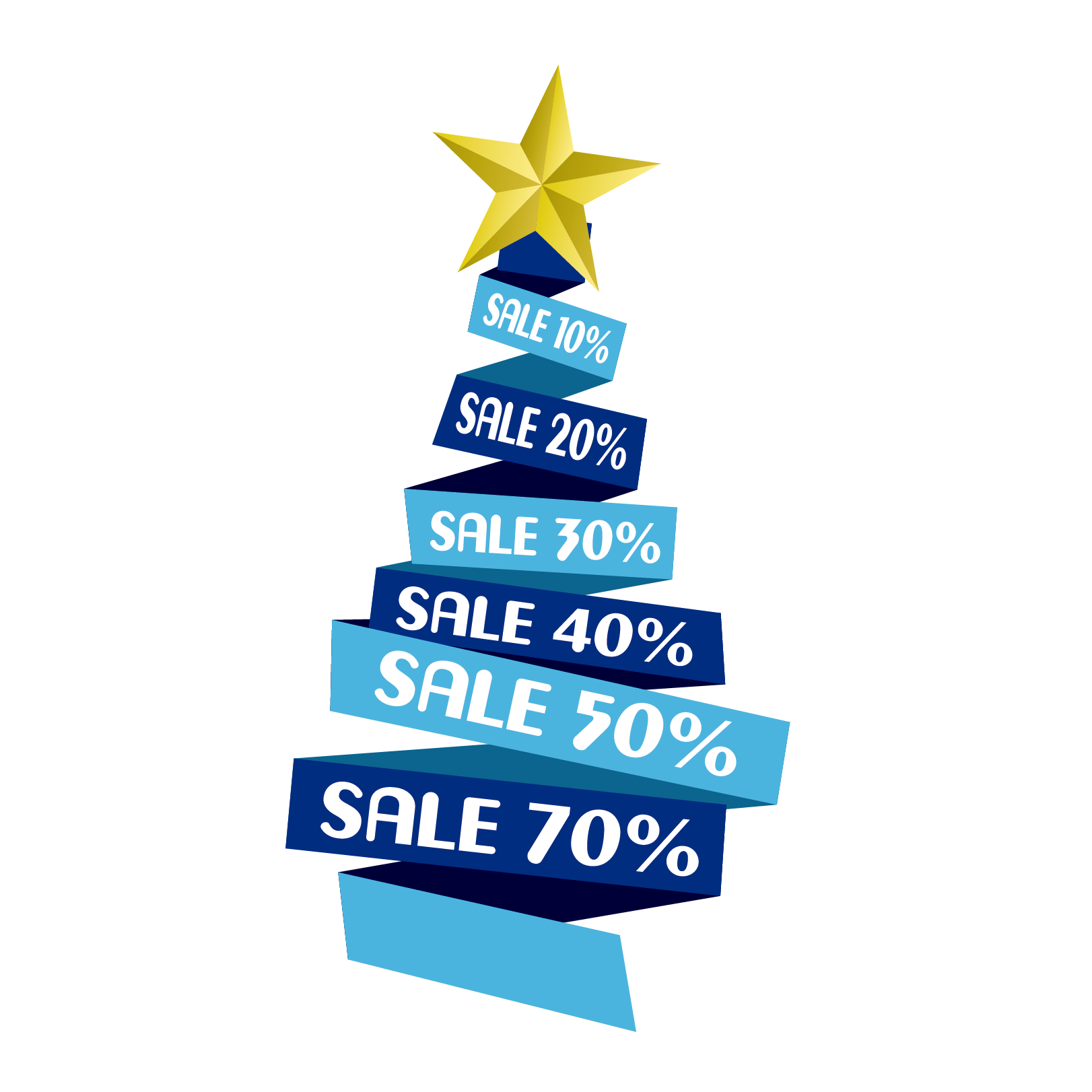 And Blue Discount Tree Discounts Vector Allowances Transparent PNG Image