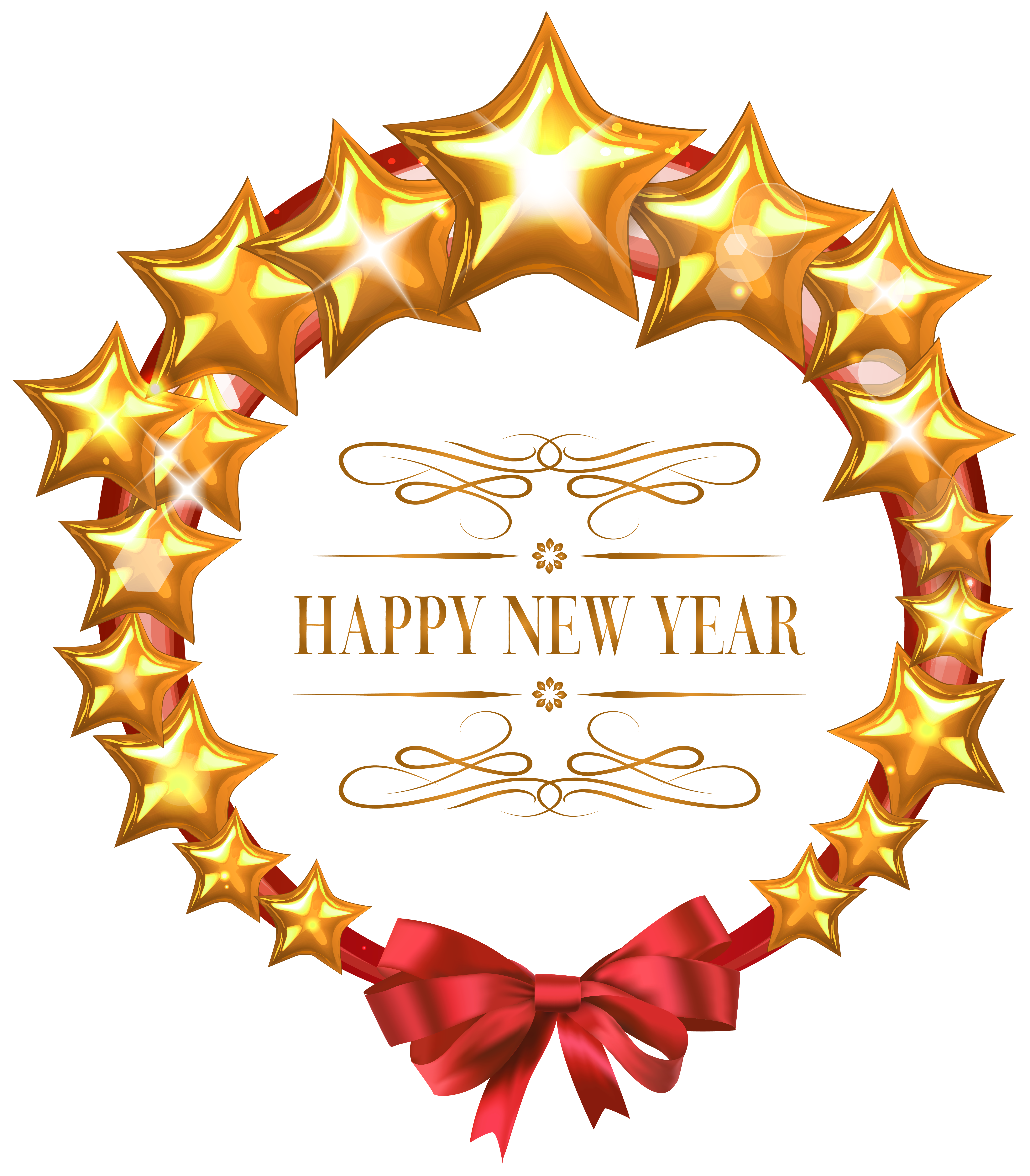 Decor Eve Year'S Stars Year Oval Day Transparent PNG Image