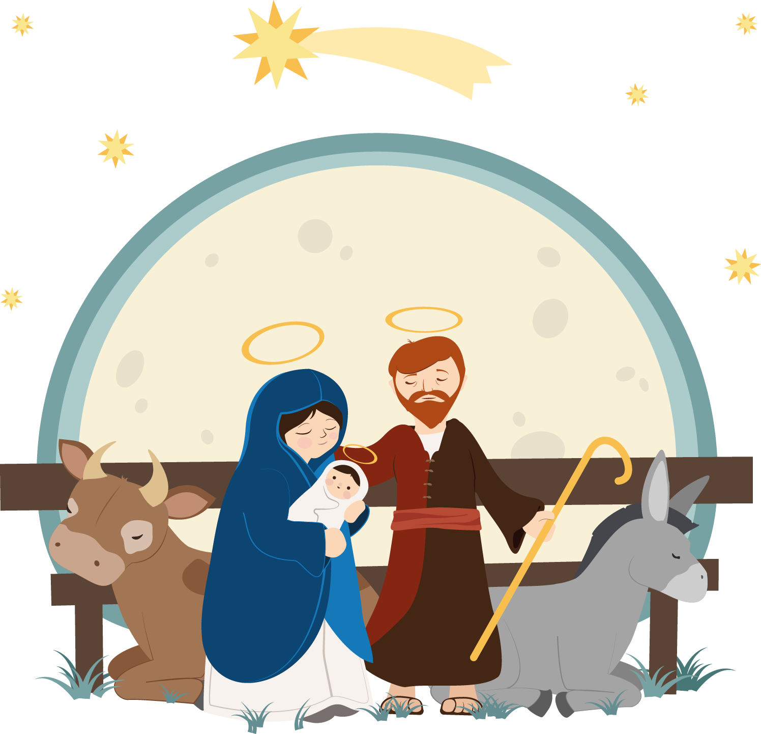 Of Illustration Jesus Nativity Vector Child Drawing Transparent PNG Image