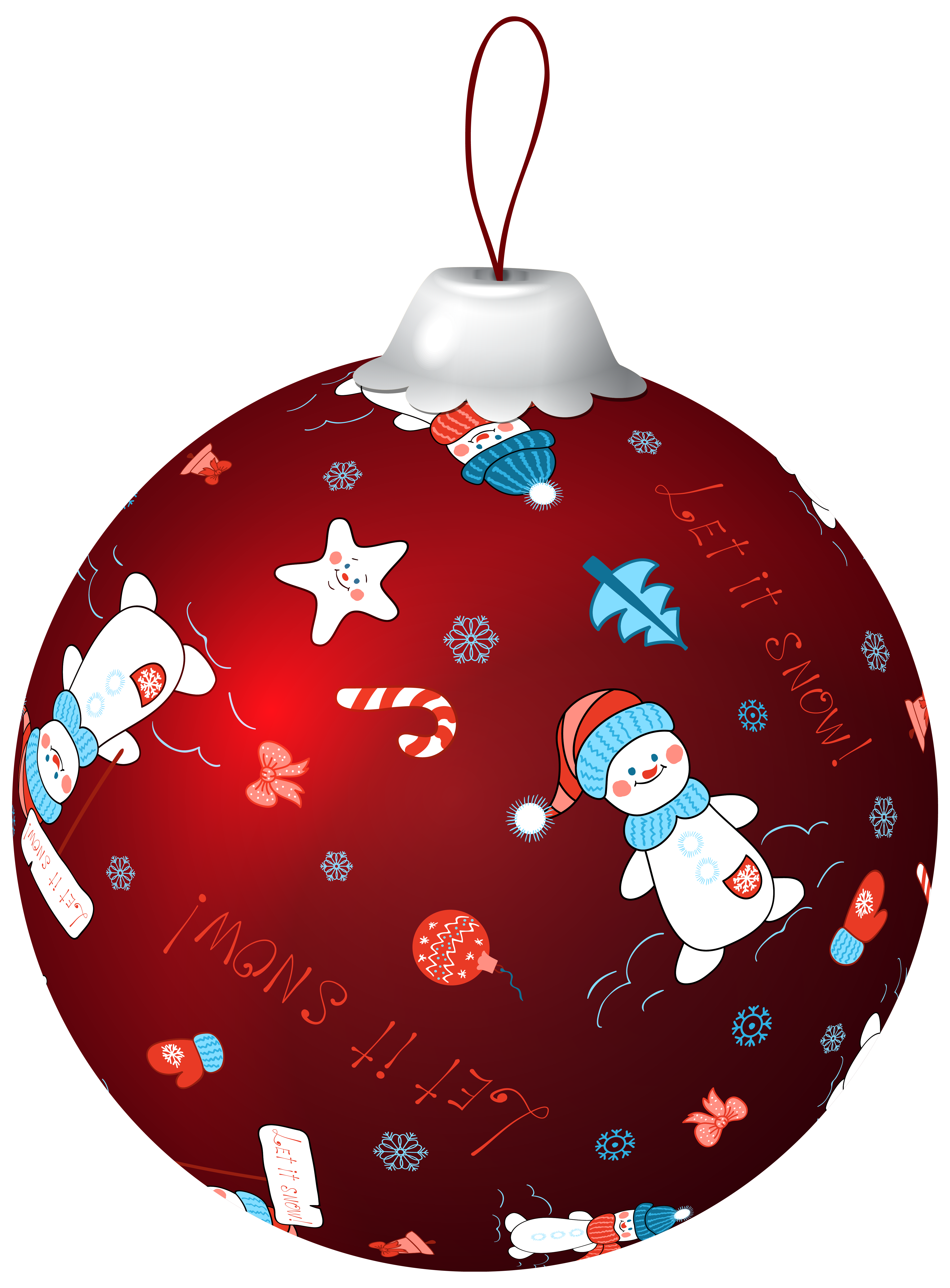 Snowman Ball With Christmas Red Download Free Image Transparent PNG Image