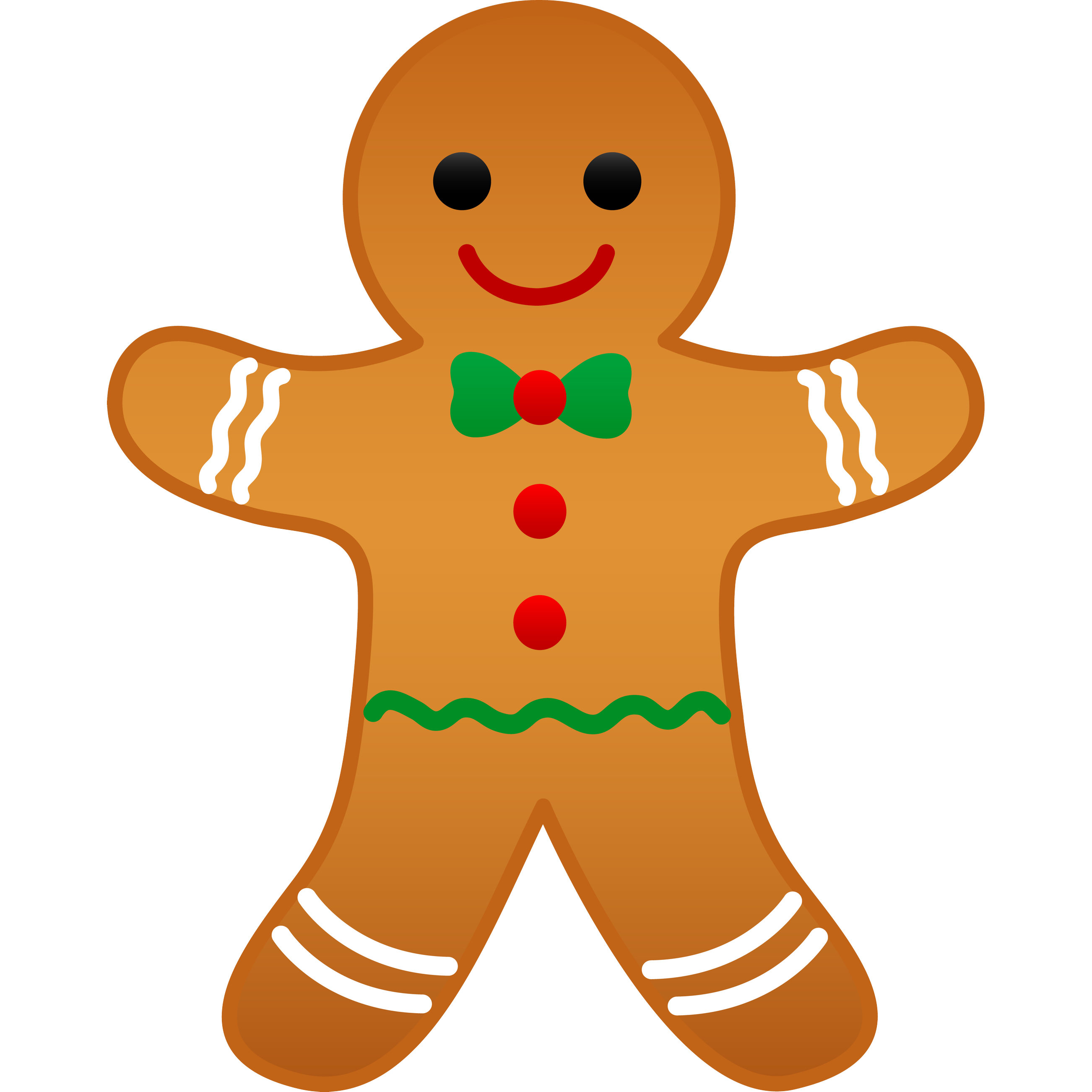 Food Ornament Gingerbread Biscuits Christmas Man Transparent PNG Image