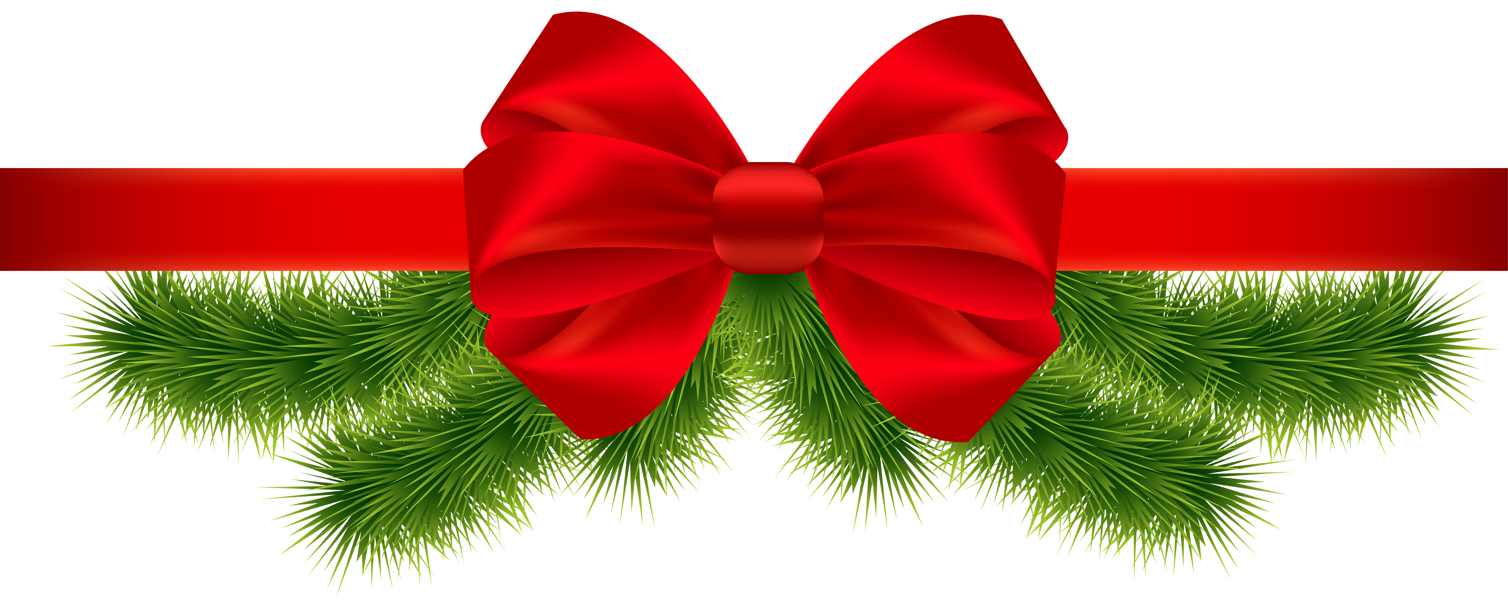 Christmas Ribbon Transparent Transparent PNG Image