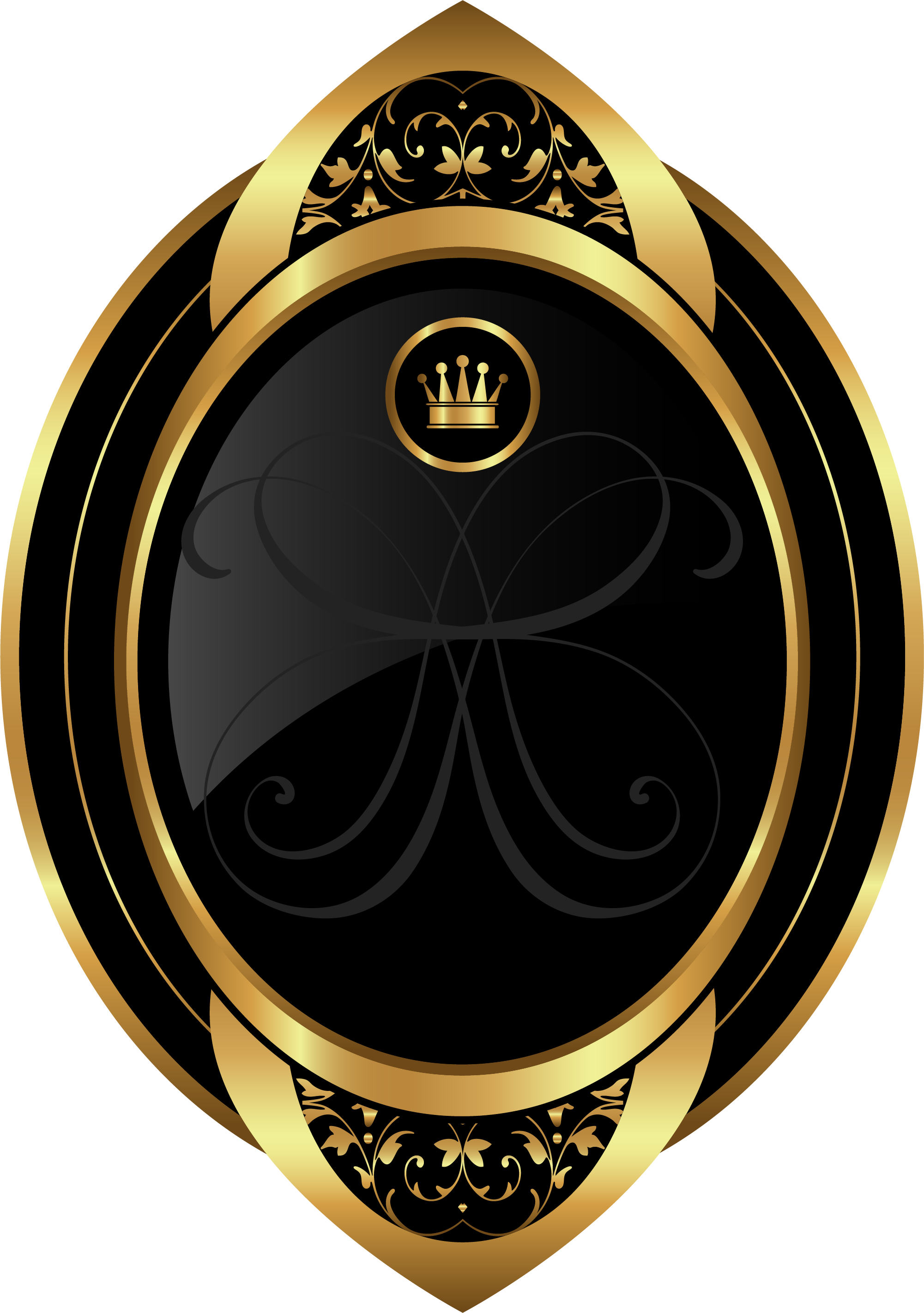 Painted Golden Crown Hand Free Clipart HQ Transparent PNG Image