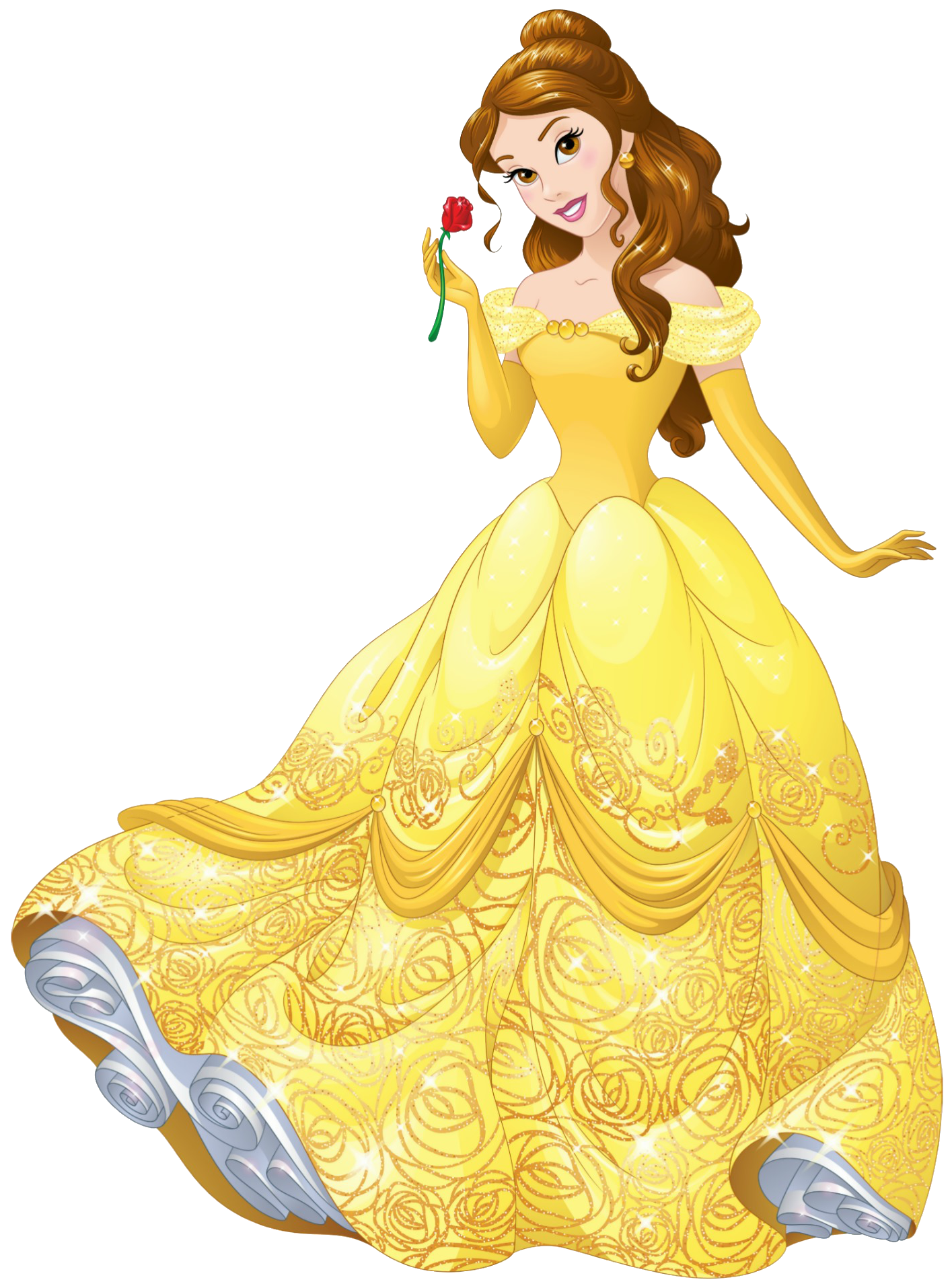 Ariel Belle Aurora Cinderella Rapunzel Princess Disney Transparent PNG Image