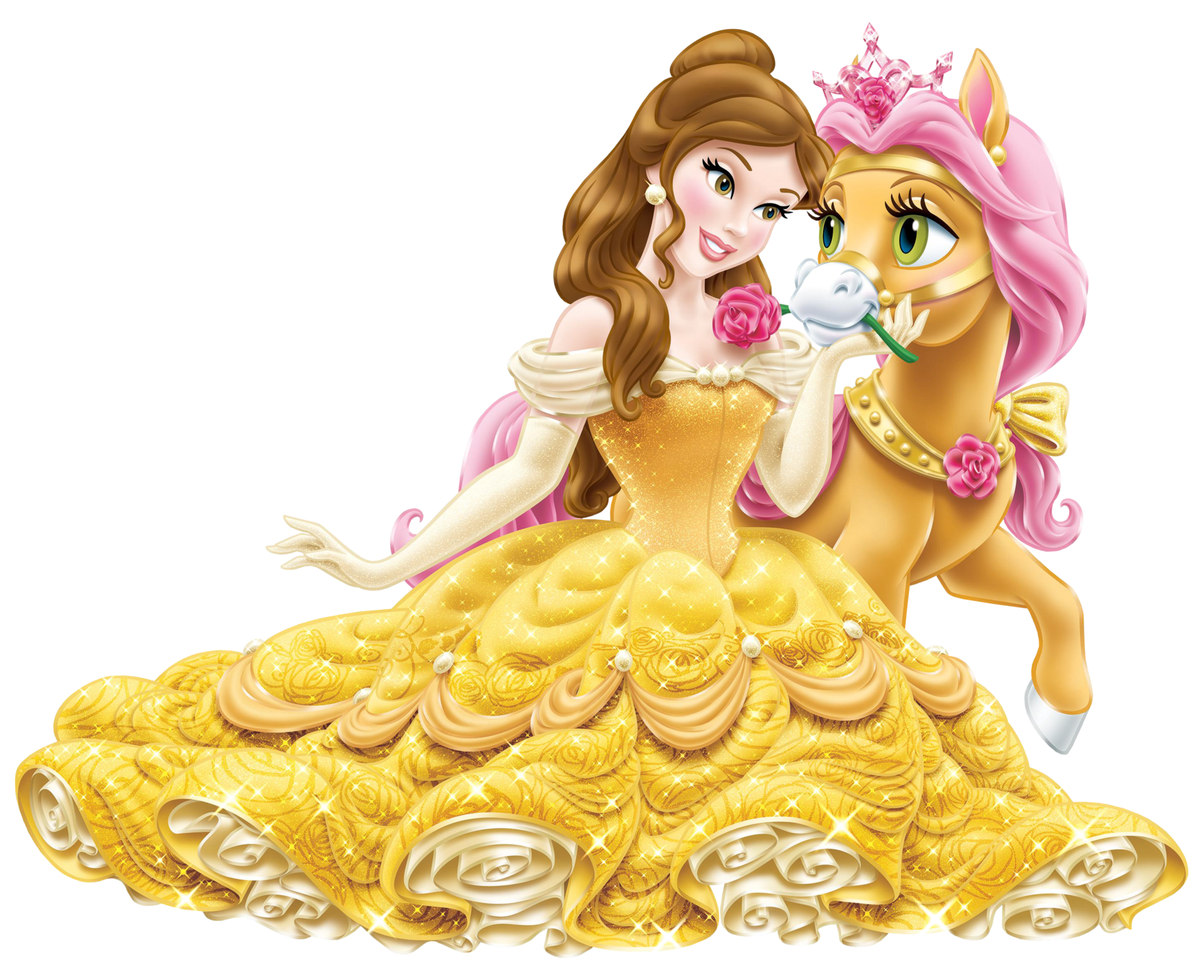 Cute Pony Mulan Ariel Belle Jasmine Transparent Transparent PNG Image