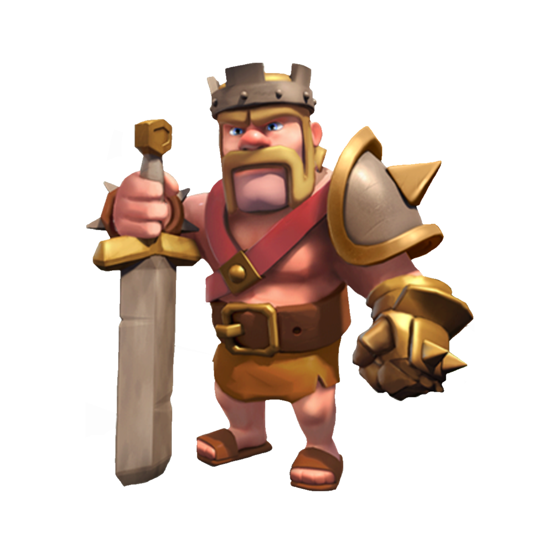 Clash Of Clans Barbarian King Png Transparent PNG Image