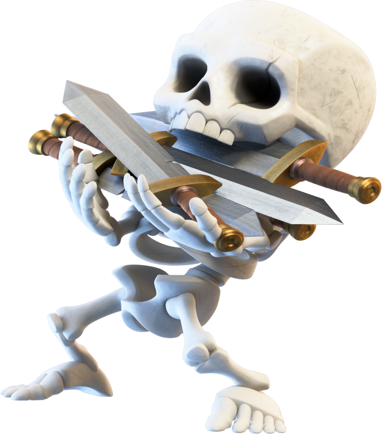 Skeleton Clash Of Figurine Royale Clans Android Transparent PNG Image