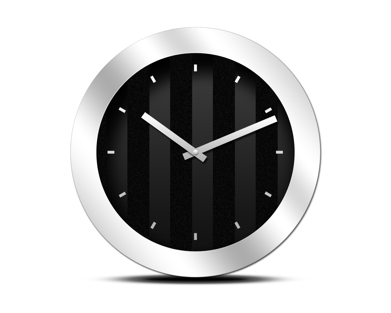 Small Wall Black Clock Download HD Transparent PNG Image