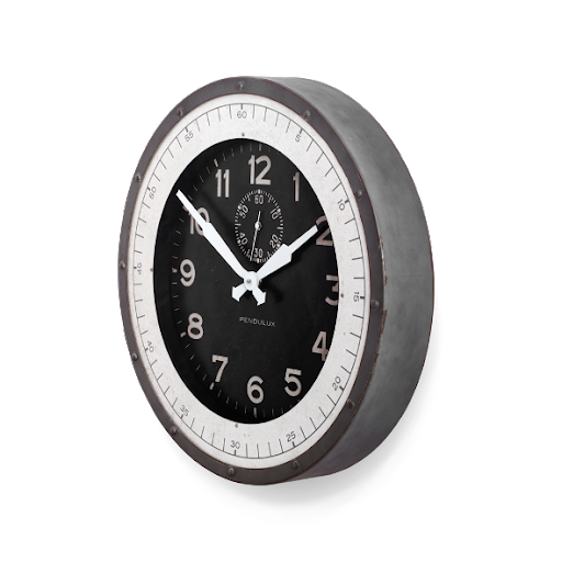 Wall Circle Black Clock Free Clipart HQ Transparent PNG Image