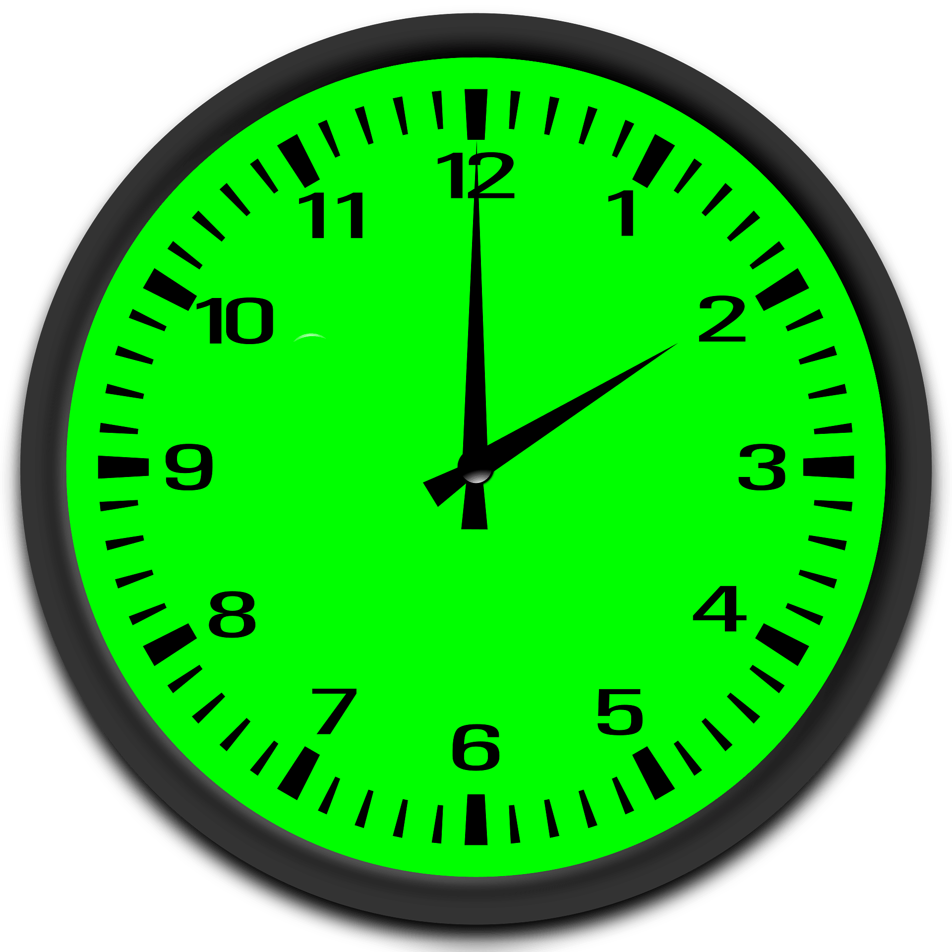 Wall Clock Green Classic PNG Free Photo Transparent PNG Image