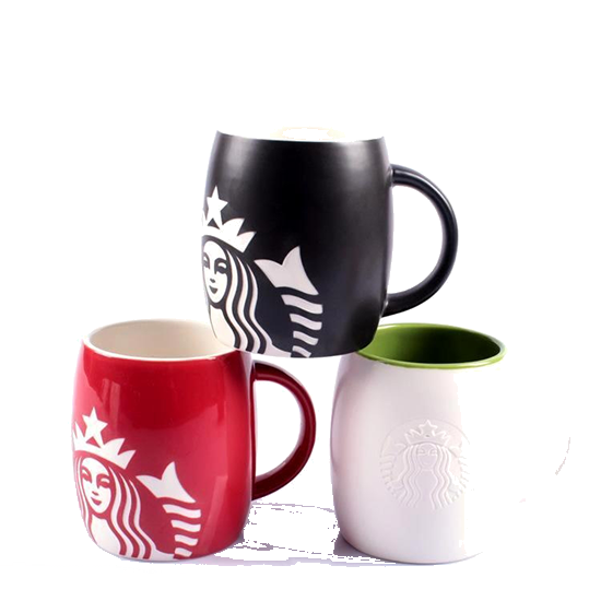 Coffee Cup Color Ceramic Mug Starbucks Transparent PNG Image