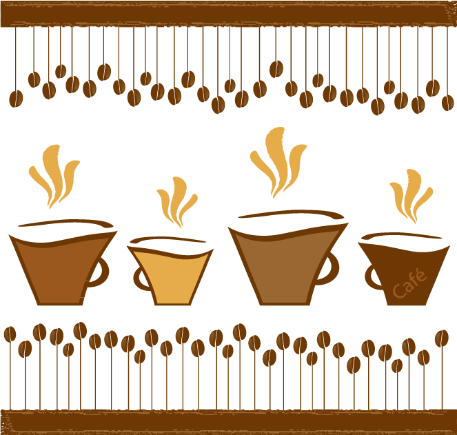 Coffee Cup Tea Illustration Creative Cafe Transparent PNG Image