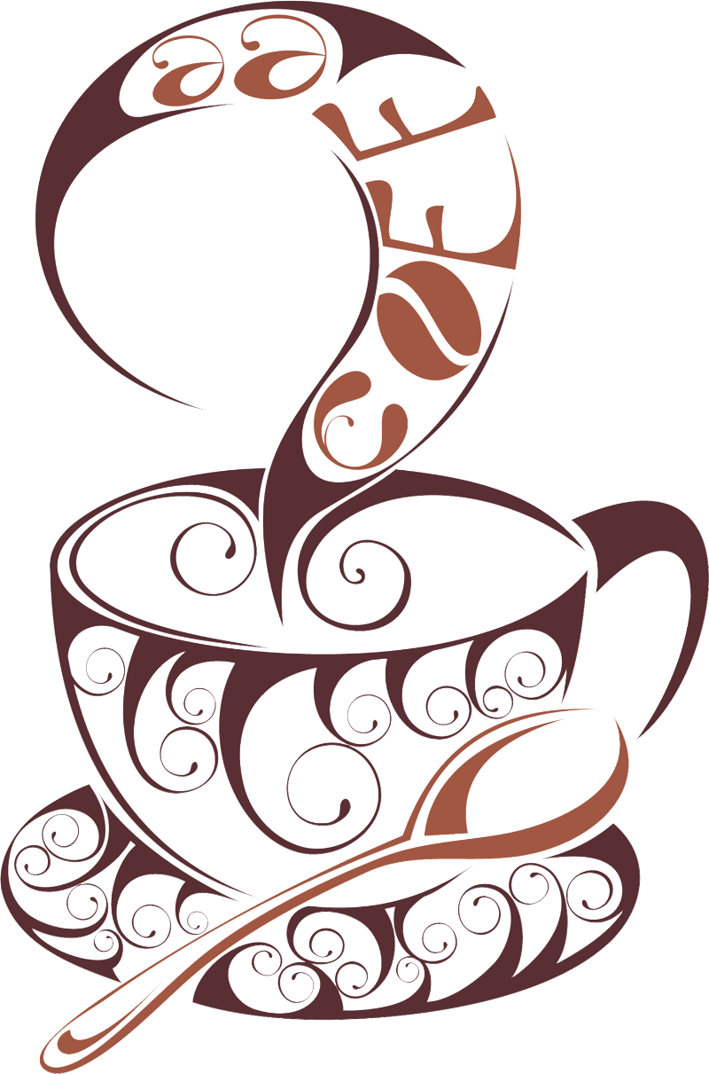 Coffee Cup Wall Tea Decal Passion Cafe Transparent PNG Image