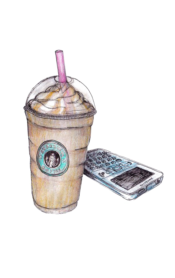 Coffee Drawing Milkshake Starbucks Latte PNG File HD Transparent PNG Image