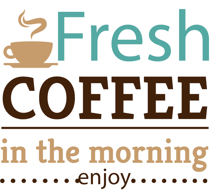 Wordart Coffee Iced Americano Tea Vector Breakfast Transparent PNG Image