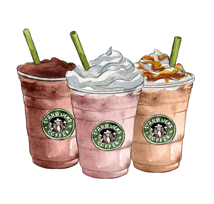 Coffee Ice Latte Starbucks Cafe Cream Transparent PNG Image