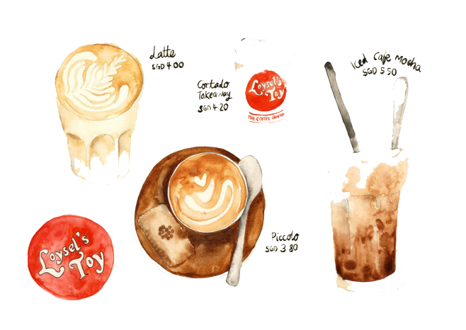 Coffee Turkish Tea Illustration Watercolor Cafe Transparent PNG Image