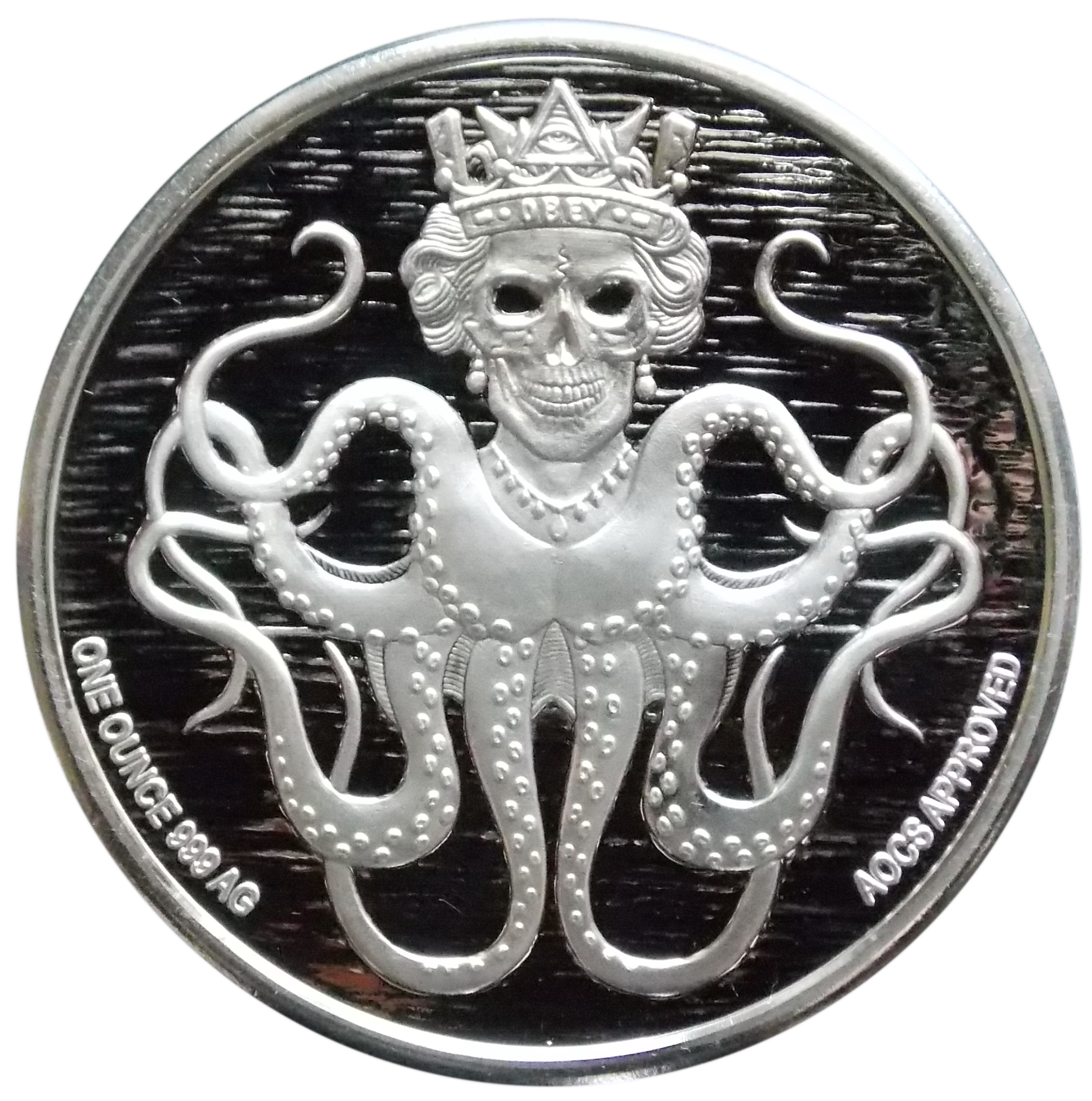 Shield Coin Kraken Bitcoin Silver Free HQ Image Transparent PNG Image