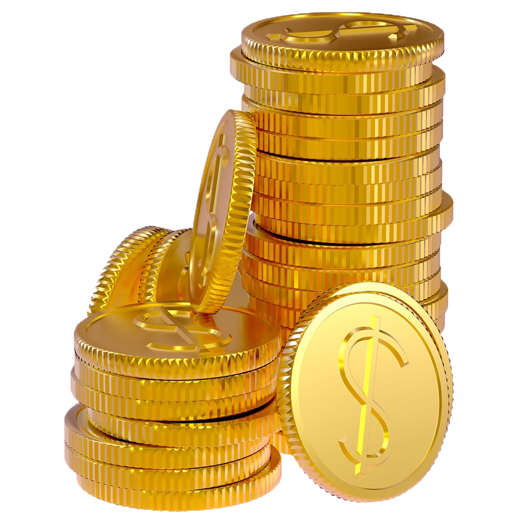 Golden Gold Photography Coins Coin Bank Transparent PNG Image